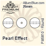 PREMIUM Round Crystal Pearl (PM5810) 20mm - Pearl Effect