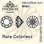 PREMIUM Moissanite Round Brilliant Cut (PM9010) 8mm - Rare Colorless