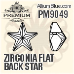 PM9049 - Zirconia Flat Back Star