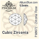 PREMIUM Zirconia Rose (PM9072) 5mm - Cubic Zirconia