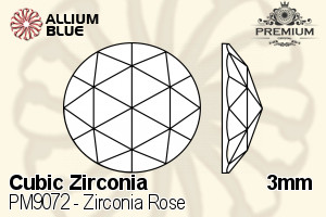 PREMIUM Zirconia Rose (PM9072) 3mm - Cubic Zirconia