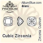 PREMIUM Zirconia Cushion (PM9470) 9mm - Cubic Zirconia