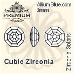 プレミアム Zirconia Solaris (PM9678) 5mm - キュービックジルコニア