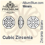 プレミアム Zirconia Solaris (PM9678) 6mm - キュービックジルコニア