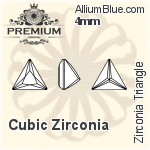 PREMIUM Zirconia Triangle (PM9722) 5.5mm - Cubic Zirconia