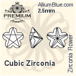 PREMIUM Zirconia Flower (PM9744) 10mm - Cubic Zirconia