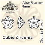 PREMIUM Zirconia Flower (PM9744) 10mm - Cubic Zirconia