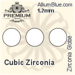 PREMIUM Zirconia Globe (PM9809) 1.5mm - Cubic Zirconia