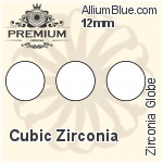 PREMIUM Zirconia Globe (PM9809) 4mm - Cubic Zirconia