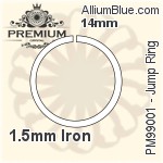 Jump Ring (PM99001) ⌀14mm - 1.2mm Iron