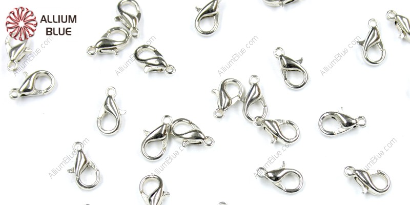 PREMIUM CRYSTAL Lobster Claw Clasp 16x9mm Platinum Plated