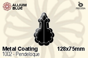 Preciosa Pendeloque (1002) 128x75mm - Metal Coating