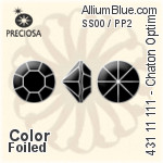 Preciosa MC Chaton MAXIMA (431 11 615) SS4 / PP9 - Color (Coated) With Dura™ Foiling