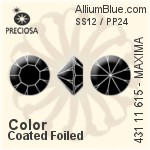 Preciosa MC Chaton MAXIMA (431 11 615) SS16 - Color (Coated) With Dura™ Foiling