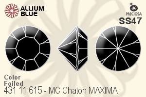 寶仕奧莎 機切尖底石 MAXIMA 美飾瑪 (431 11 615) SS47 - 顏色 DURA™耐用金屬箔底