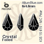 Preciosa MC Pear MAXIMA Fancy Stone (435 15 615) 8x4.8mm - Color Unfoiled