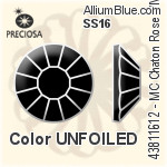 Preciosa MC Chaton Rose VIVA12 Flat-Back Hot-Fix Stone (438 11 612) SS20 - Colour (Uncoated)