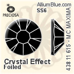 Preciosa MC Chaton Rose MAXIMA Flat-Back Stone (438 11 615) SS6 - Crystal Effect Unfoiled