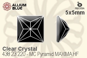 PRECIOSA Pyramid MXM FB 5x5 crystal HF