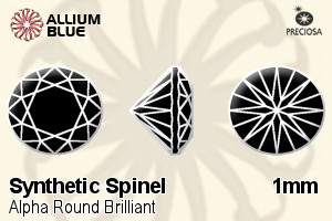 Preciosa Alpha Round Brilliant (RDC) 1mm - Synthetic Spinel