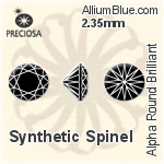 プレシオサ Alpha ラウンド Brilliant (RBC) 2.5mm - Synthetic Spinel
