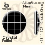 宝仕奥莎 机切棋盘圆形 平底石 (438 11 302) 6mm - 颜色 DURA™耐用金屬箔底