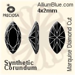 プレシオサ Marquise Diamond (MDC) 3x2mm - キュービックジルコニア
