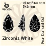プレシオサ Pear Diamond (PDC) 4x3mm - Synthetic Spinel