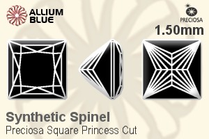 Preciosa Square Princess (SPC) 1.5mm - Synthetic Spinel