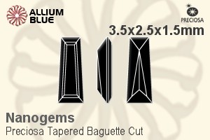 Preciosa Tapered Baguette (TBC) 3.5x2.5x1.5mm - Nanogems