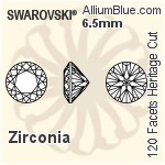 Swarovski Zirconia Round 120 Facets Cut (SG120FCHC) 7mm - Zirconia