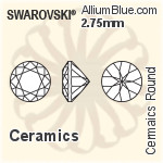 施華洛世奇 陶瓷 圓形 顏色 Brilliance 切工 (SGCRDCBC) 3.25mm - 陶瓷