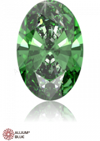 SWAROVSKI GEMS Cubic Zirconia Oval Pure Brilliance Fancy Green 7.00x5.00MM normal +/- FQ 0.040