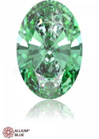 SWAROVSKI GEMS Cubic Zirconia Oval Pure Brilliance Fancy Light Green 7.00x5.00MM normal +/- FQ 0.040