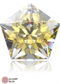 SWAROVSKI GEMS Cubic Zirconia Pentagon Star Yellow-White (VB) 6.00x6.00MM normal +/- FQ 0.060