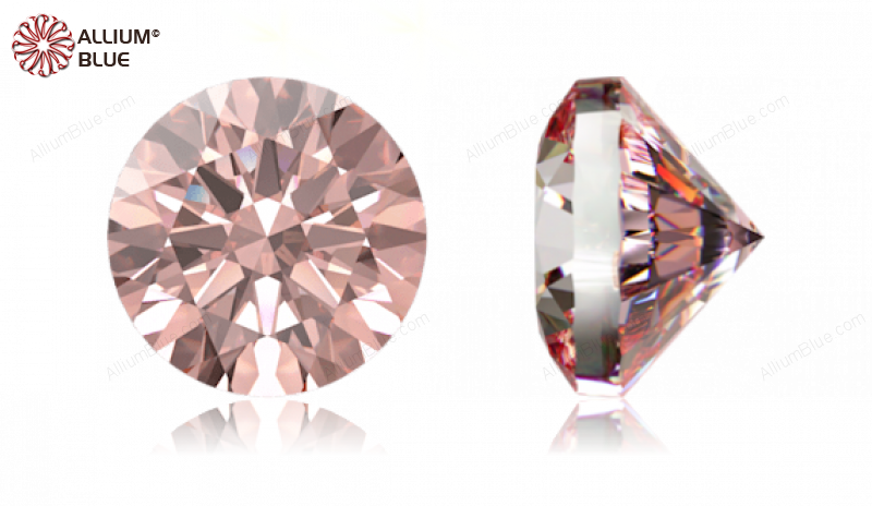 SWAROVSKI GEMS Cubic Zirconia Round Pure Brilliance Fancy Morganite 1.60MM normal +/- FQ 1.000