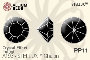 STELLUX™ Chaton (A193) PP11 - Crystal Effect With Gold Foiling