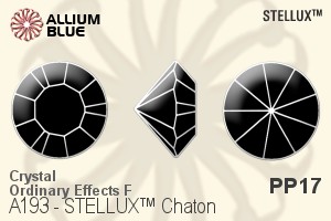 STELLUX Chaton (A193) PP17 - Crystal (Ordinary Effects) With Gold Foiling