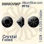Swarovski XIRIUS Chaton (1088) PP14 - Clear Crystal With Platinum Foiling