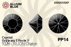 施華洛世奇 XILION Chaton (1028) PP14 - Crystal (Ordinary Effects) With Platinum Foiling