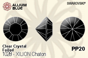 施華洛世奇 XILION Chaton (1028) PP20 - Clear Crystal With Platinum Foiling