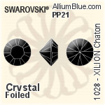 Swarovski Round Button (3015) 23mm - Crystal (Ordinary Effects) With Aluminum Foiling