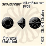 施华洛世奇 XILION Chaton (1028) PP32 - Colour (Uncoated) With Platinum Foiling