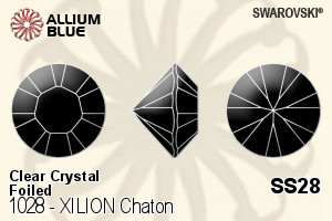 施华洛世奇 XILION Chaton (1028) SS28 - Clear Crystal With Platinum Foiling