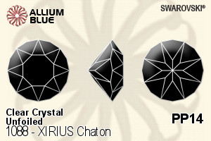 Swarovski XIRIUS Chaton (1088) PP14 - Clear Crystal Unfoiled