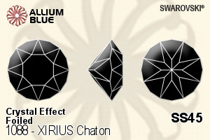 Swarovski XIRIUS Chaton (1088) SS45 - Crystal Effect With Platinum Foiling