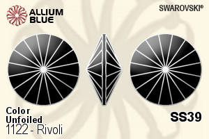 スワロフスキー リボリ (1122) SS39 - カラー 裏面にホイル無し