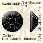 Swarovski XILION Rose Enhanced Flat Back No-Hotfix (2058) SS10 - Crystal Effect With Platinum Foiling