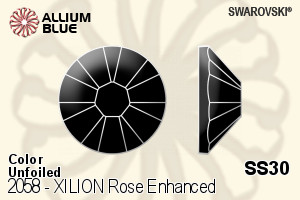 Swarovski XILION Rose Enhanced Flat Back No-Hotfix (2058) SS30 - Color Unfoiled