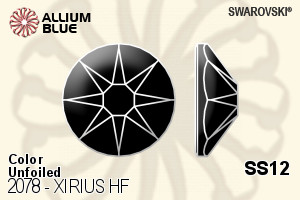 Swarovski XIRIUS Flat Back Hotfix (2078) SS12 - Color Unfoiled